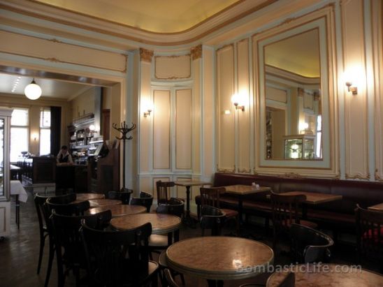 Interior of Einstein Cafe in Berllin