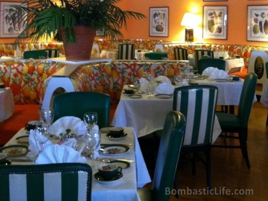 Dining room of The Grand Hotel on Mackinaw Island in Michigan.