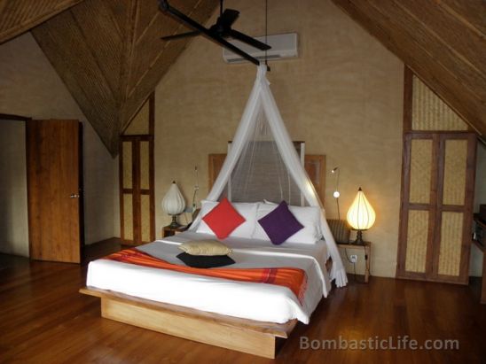 Bedroom of our Forest Dwelling at Jetwing Vil Uyana Resort - Sigiriya