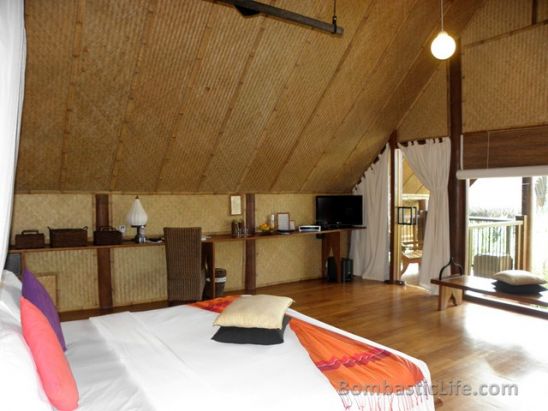 Bedroom of our Forest Dwelling at Vil Uyana Resort - Sigiriya