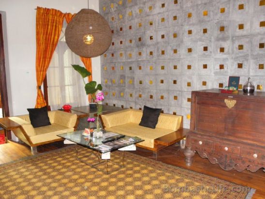 Living Room of our Royal Suite at Casa Colombo in Sri Lanka. 