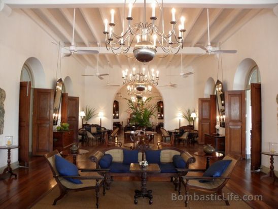 Lounge/Lobby of Amangalla Resort - Galle, Sri Lanka