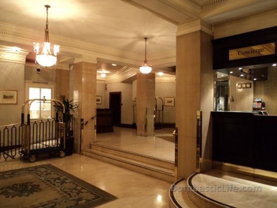 Lobby of Park Lane Hotel London.