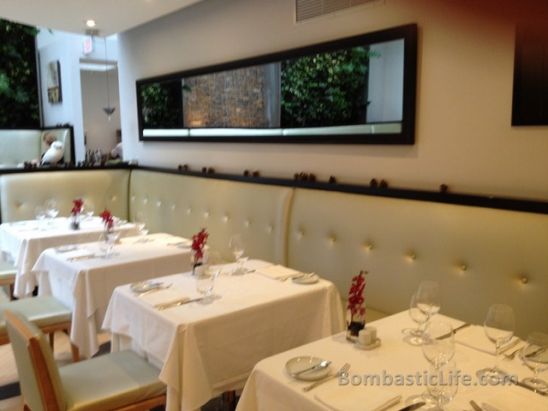 Dining Room at Sassafraz Restaurant in Toronto.