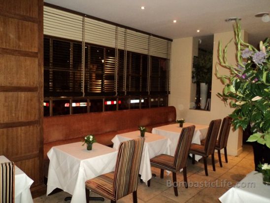 Dining Room at Zafferano Italian Restaurant - London, UK