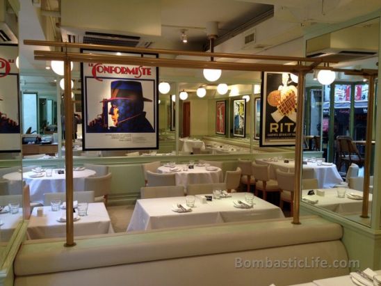 Interior of La Marmite French Bistro in Hong Kong