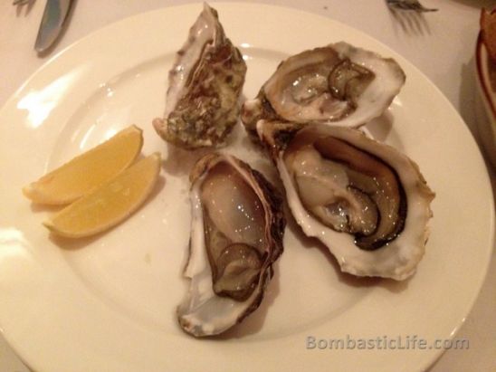 Oysters at La Marmite French Bistro in Hong Kong