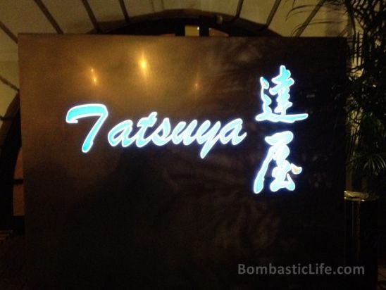 Tatsuya Japanese Restaurant in Singapore.  
