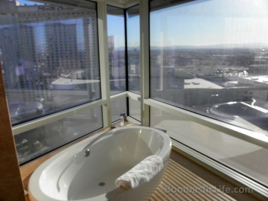 Bathroom of our Corner Suite at Aria Hotel and Casino in Las Vegas