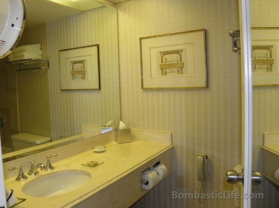 Bathroom of our suite at the Four Seasons Hotel in Toronto