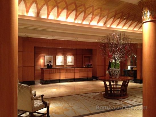 Front Desk of the Four Seasons Hotel in Singapore