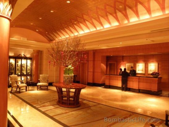 Front Desk of the Four Seasons Hotel in Singapore