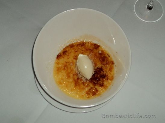 Ginger Crème Brulee at Massimo in London