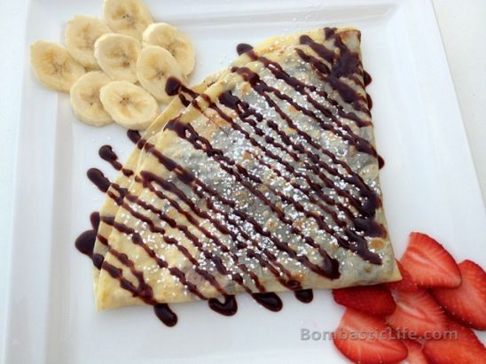 Nutella with Bananas and Strawberries at Munch @ The Village - Kuwait.