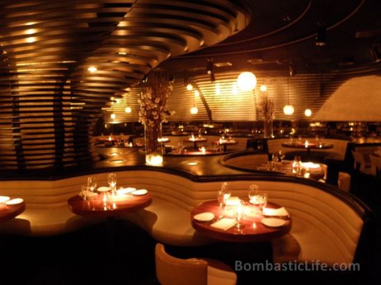 Chic and trendy interior of STK