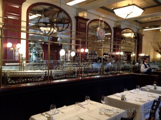 Interior of Bouchon Restaurant at the Venetian Hotel in Las Vegas