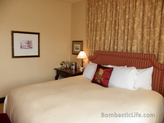 Bedroom of our Suite at Hotel Granduca in Houston