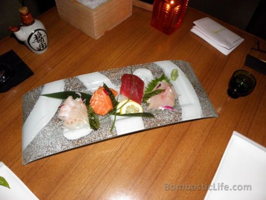 Tuna, Salmon, Hamachi and Madai Sashimi